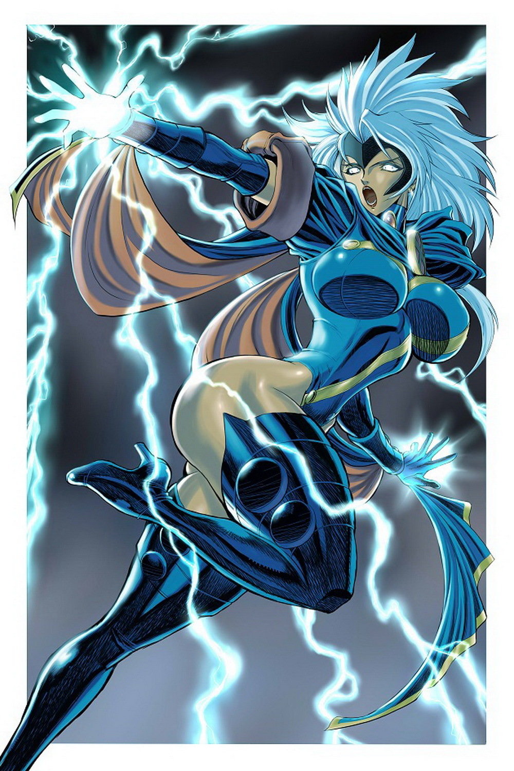 Storm (X-Men) and Ororo Munroe Dark Skinned Female Solo Female Only