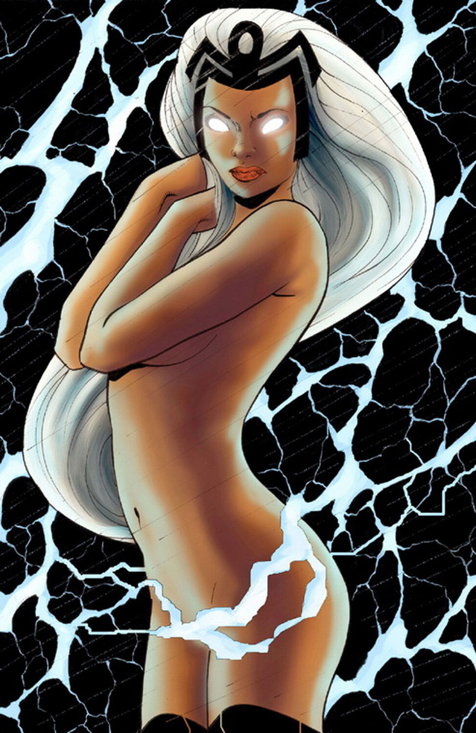 Storm (X-Men) aka Ororo Munroe Female Only Solo Dark Skin