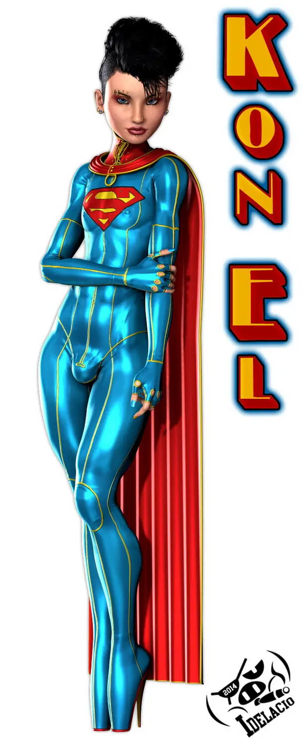 Superboy and Kon El Crossdressing Femboy Solo