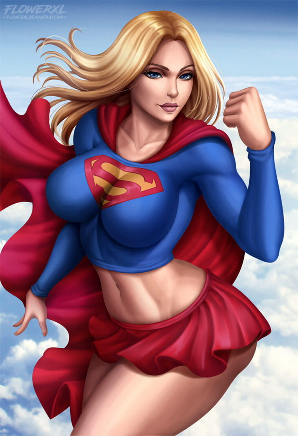 Supergirl Solo Tits Big Breast Female Only Blonde