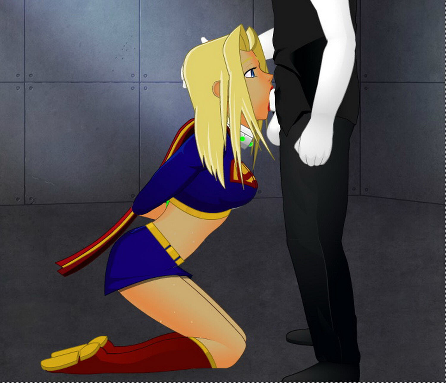 Supergirl Tits Deepthroat Penis Forced Blonde Oral