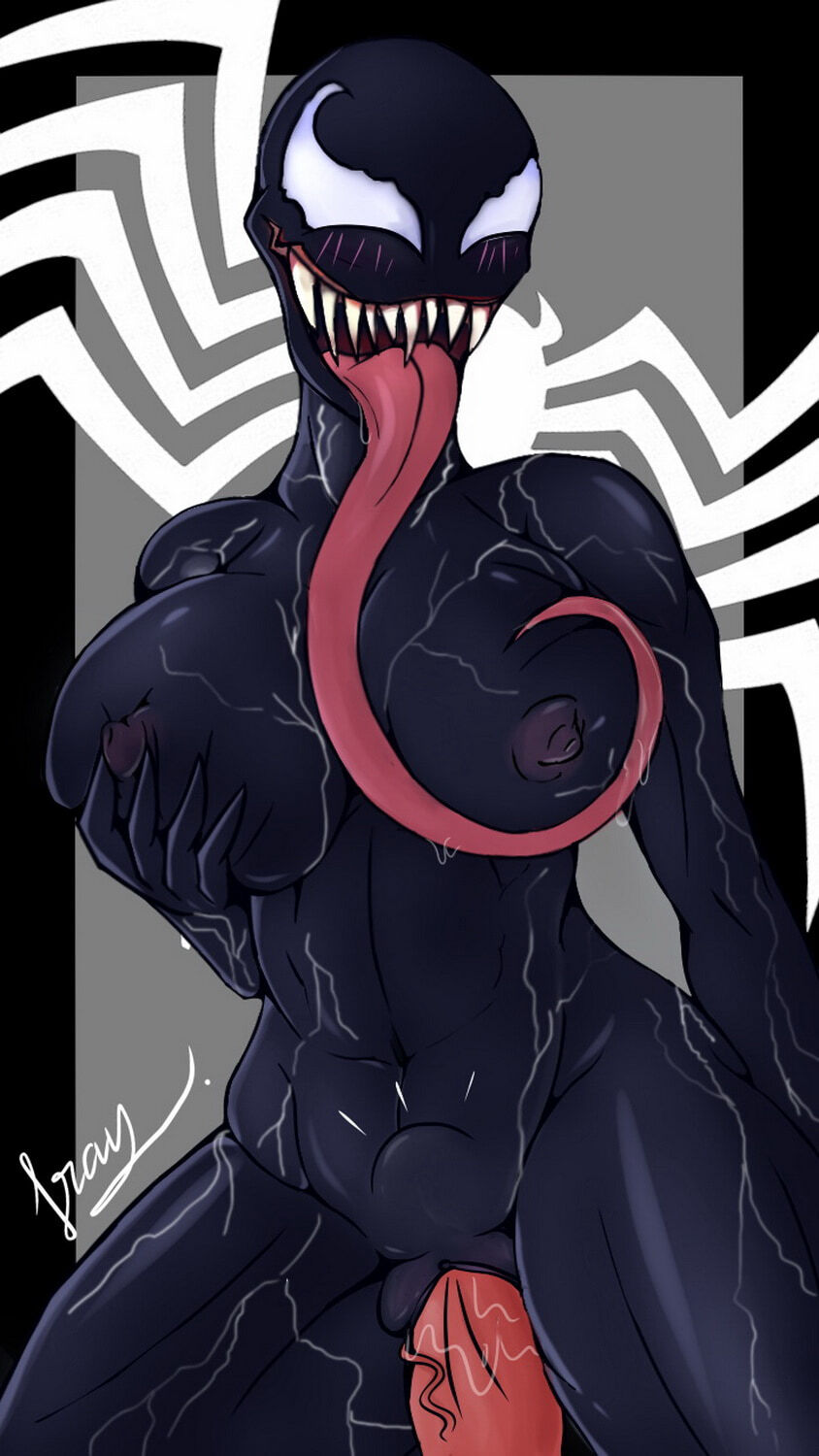 Symbiote and Venom Big Breast Veiny Penis Alien Muscular