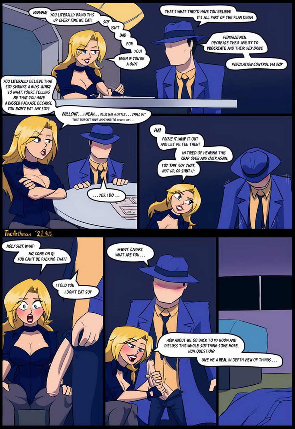 The Question and Black Canary Penis Blonde Big Breast