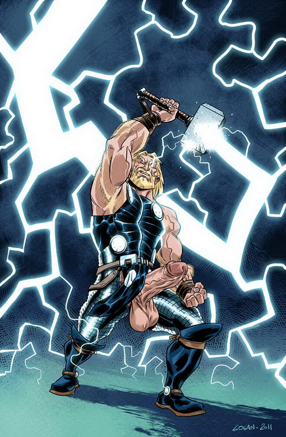 Thor and Thor Odinson Uncircumcised Armpit Fetish Muscle Hairy