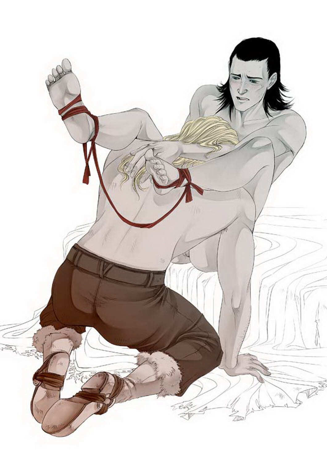 Thor Odinson and Loki Gay Oral