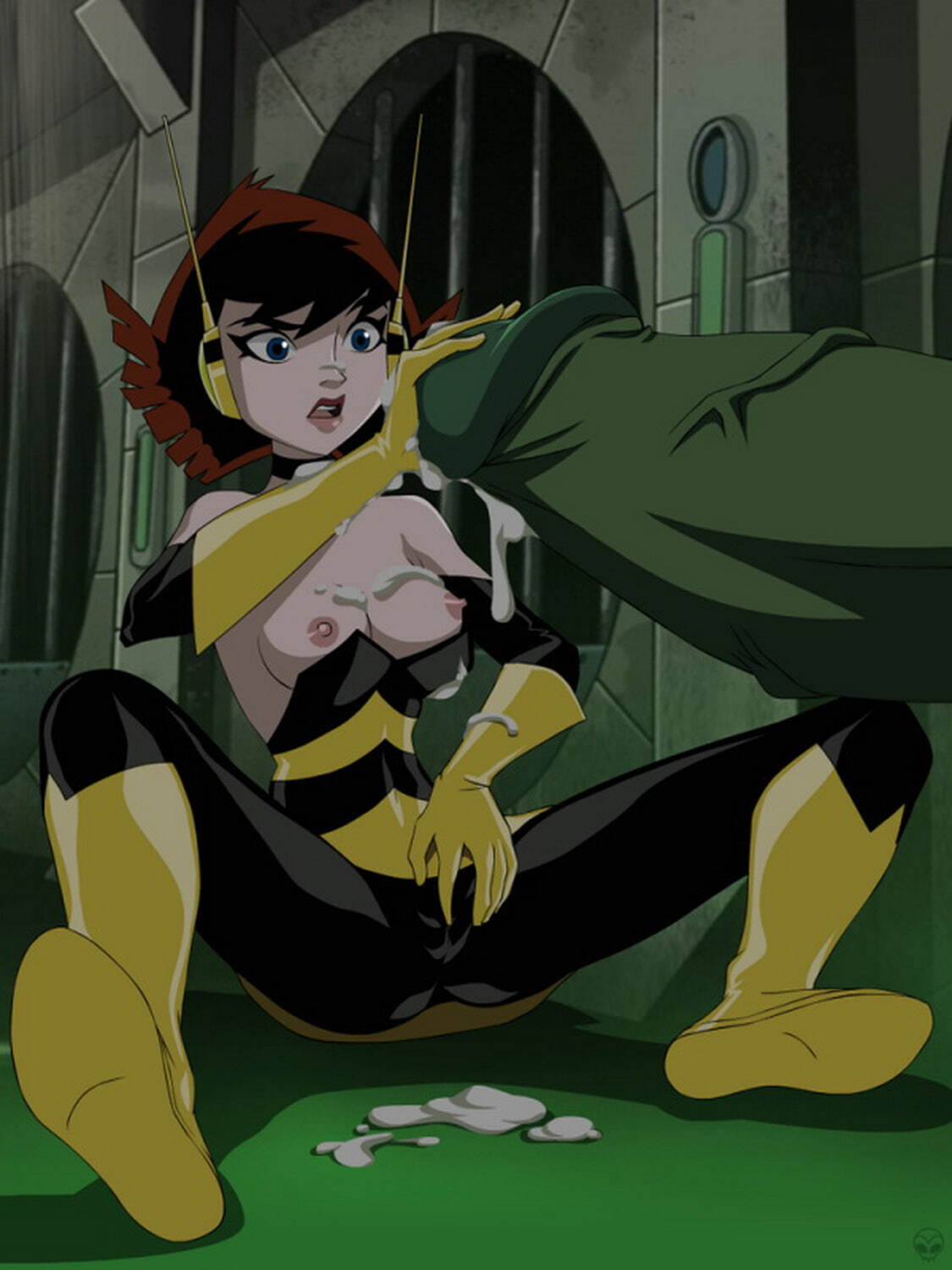 Wasp (Marvel) and Janet Van Dyne Tits Cum Nipples Upskirt Penis