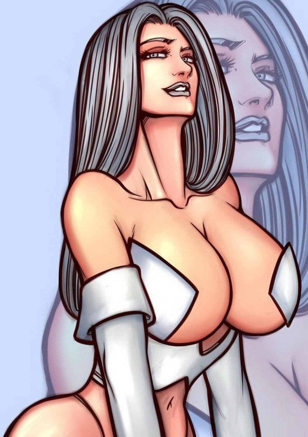 White Queen and Emma Frost Tits Solo Female Only