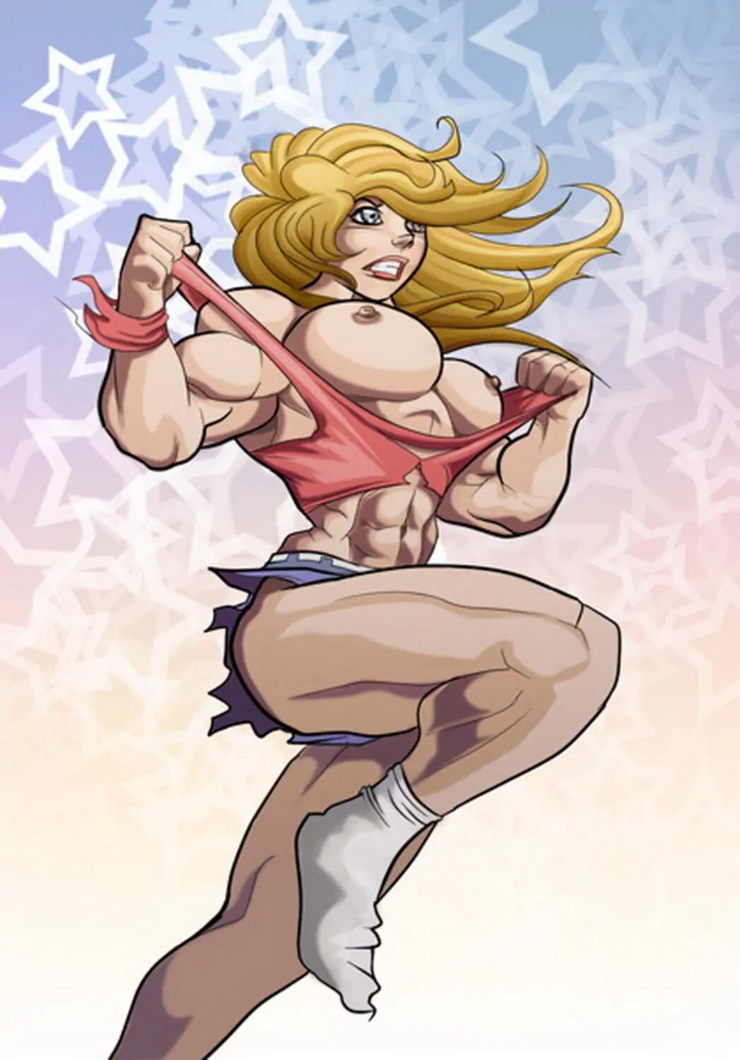 Wonder Girl and Cassie Sandsmark Solo Muscular Female Female Only