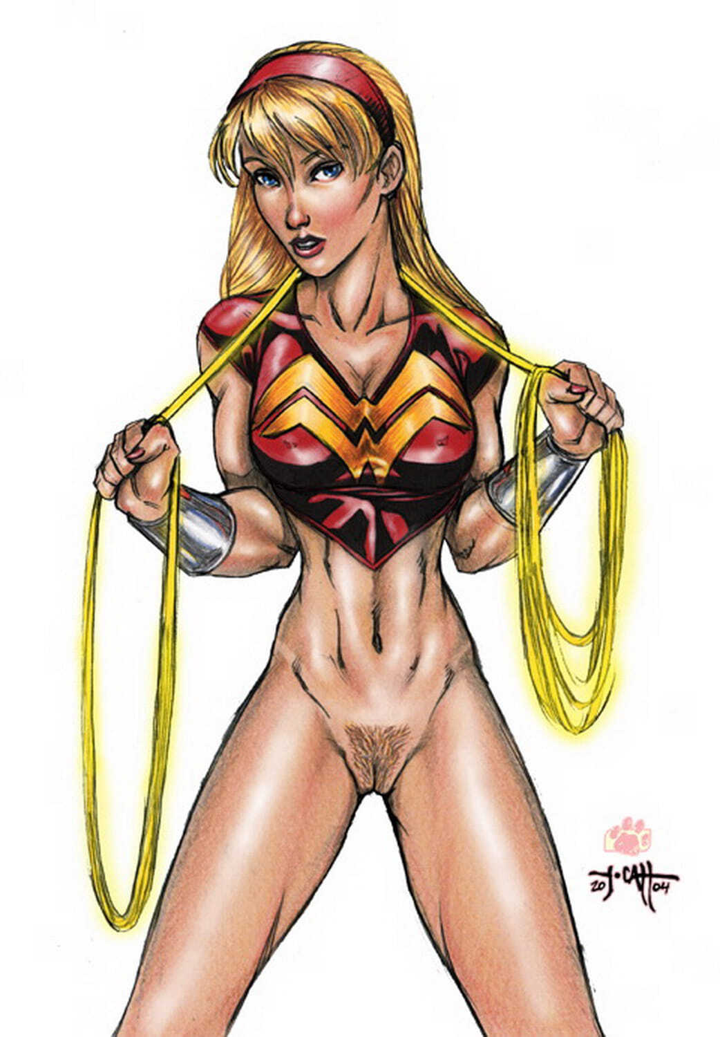 Wonder Girl and Cassie Sandsmark Superheroine Female Only Solo