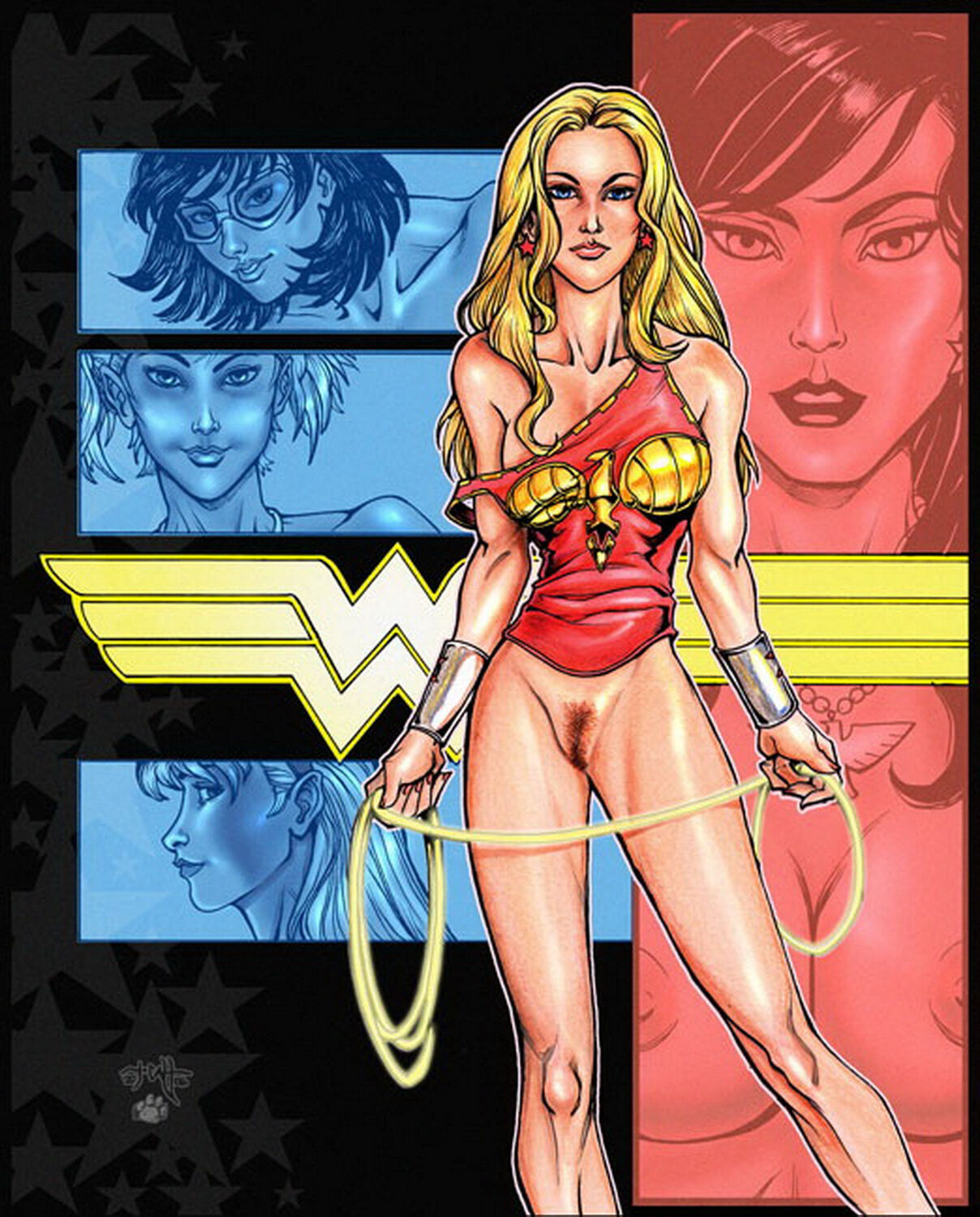 Wonder Girl and Cassie Sandsmark Superheroine Solo Female Only