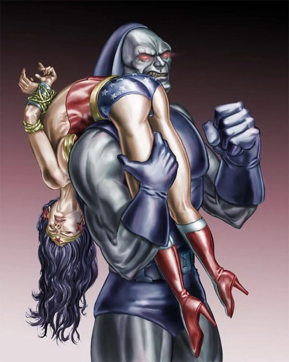 Wonder Woman and Darkseid Bondage