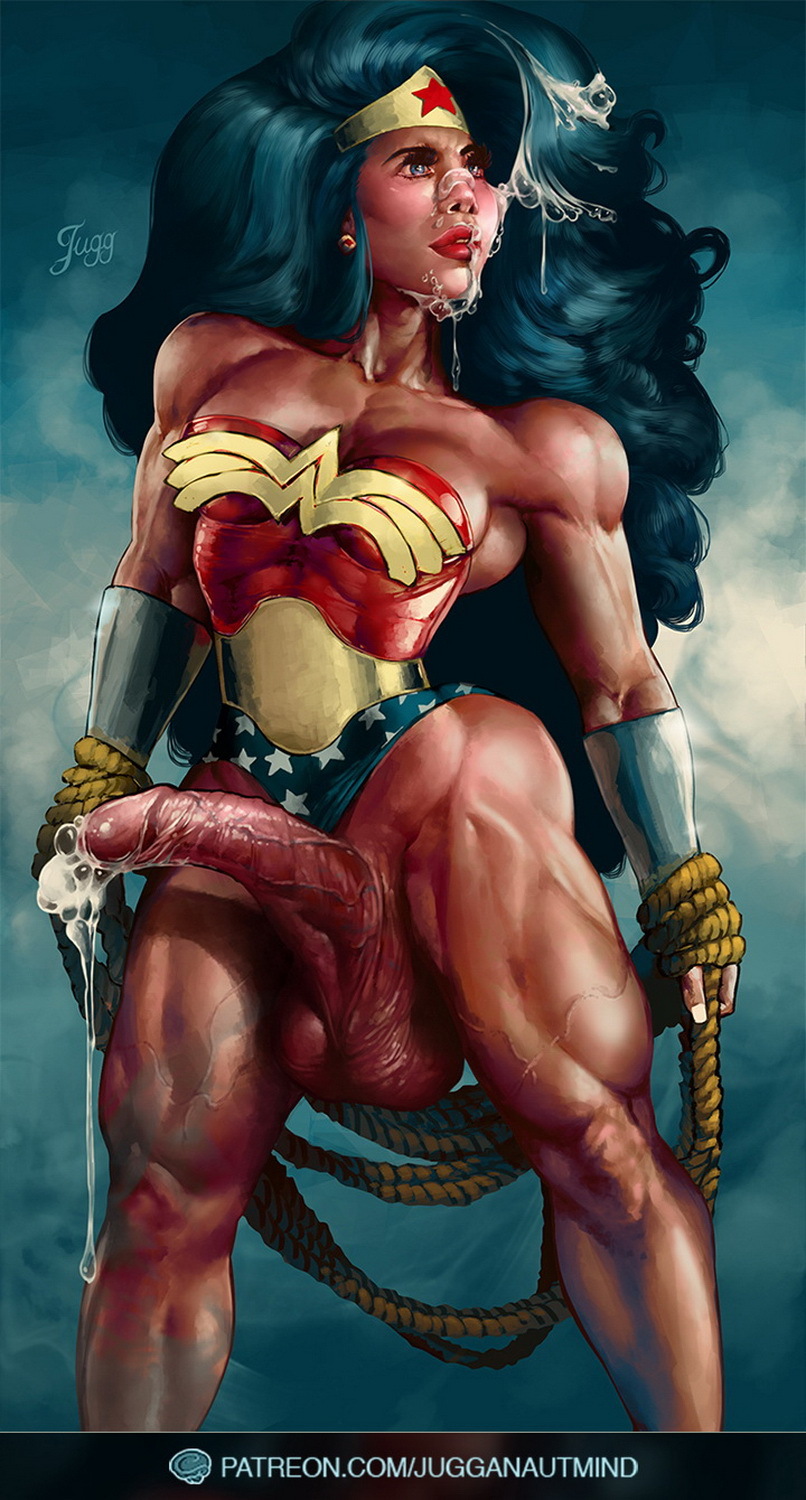 Wonder Woman Femboy Solo Huge Ass Panties Cum Superheroine