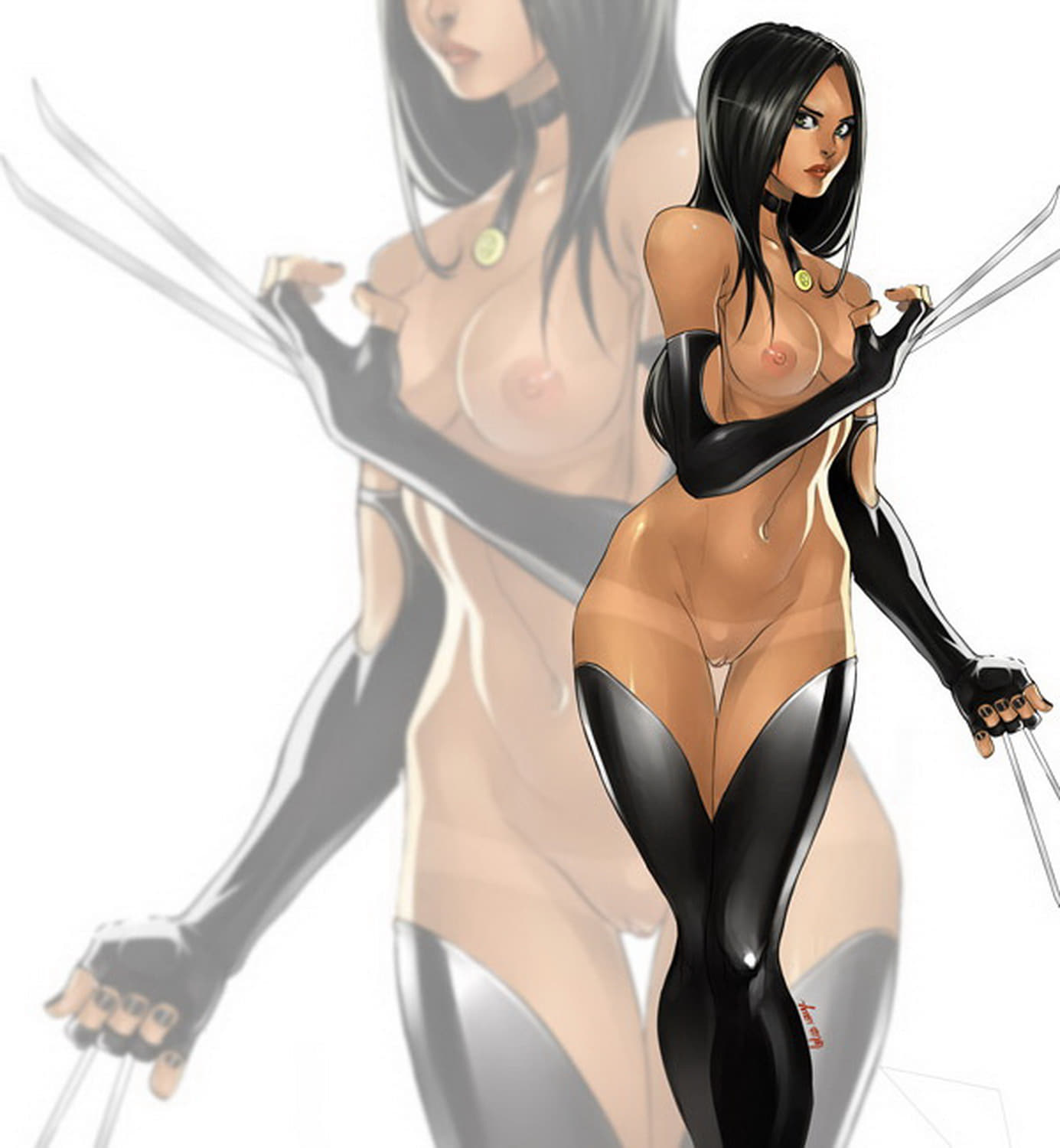 X-23 Solo Topless Female Only Nipples